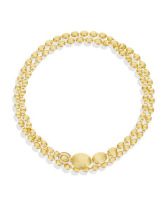 Nanis 18k yellow gold Dancing in the rain boule necklace with diamond