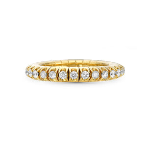 Gemma Couture 14k yellow gold stretch diamond ring .25tw