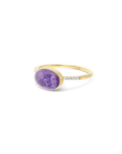 Nanis 18k yellow gold Lepidolite Boules ring