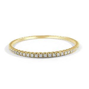 Sabrina Designs Co. 14k yellow gold white diamond flex bracelet 2.5tw