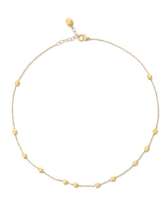 Nanis 18k brushed yellow gold Soffio necklace