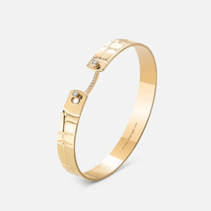 Nouvel Heritage 18k yellow gold Limited Edition Croco mood bracelet