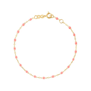 Gigi Clozeau 18k yellow gold Classic Gigi Fuschia Bracelet 6.7"