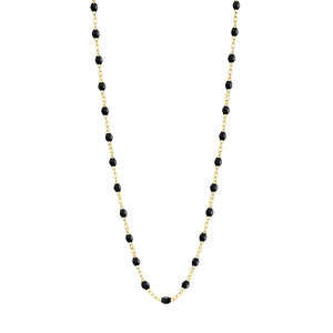 Gigi Clozeau 18k yellow gold Classic Gigi BLACK necklace 16.5"