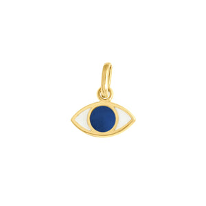 Gigi Clozeau 18k yellow gold eye pendant Lapis