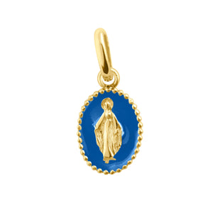 Gigi Clozeau 18k yellow gold Blue Madone pendant