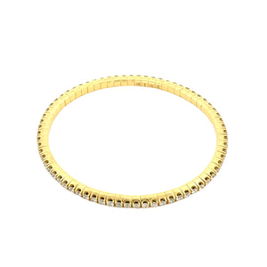 Gemma Couture 18k yellow gold round diamond stretch bracelet 2.88tw