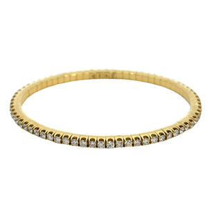 Gemma Couture 18k yellow gold round diamond stretch bracelet 2.88tw